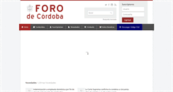 Desktop Screenshot of forodecordoba.com.ar